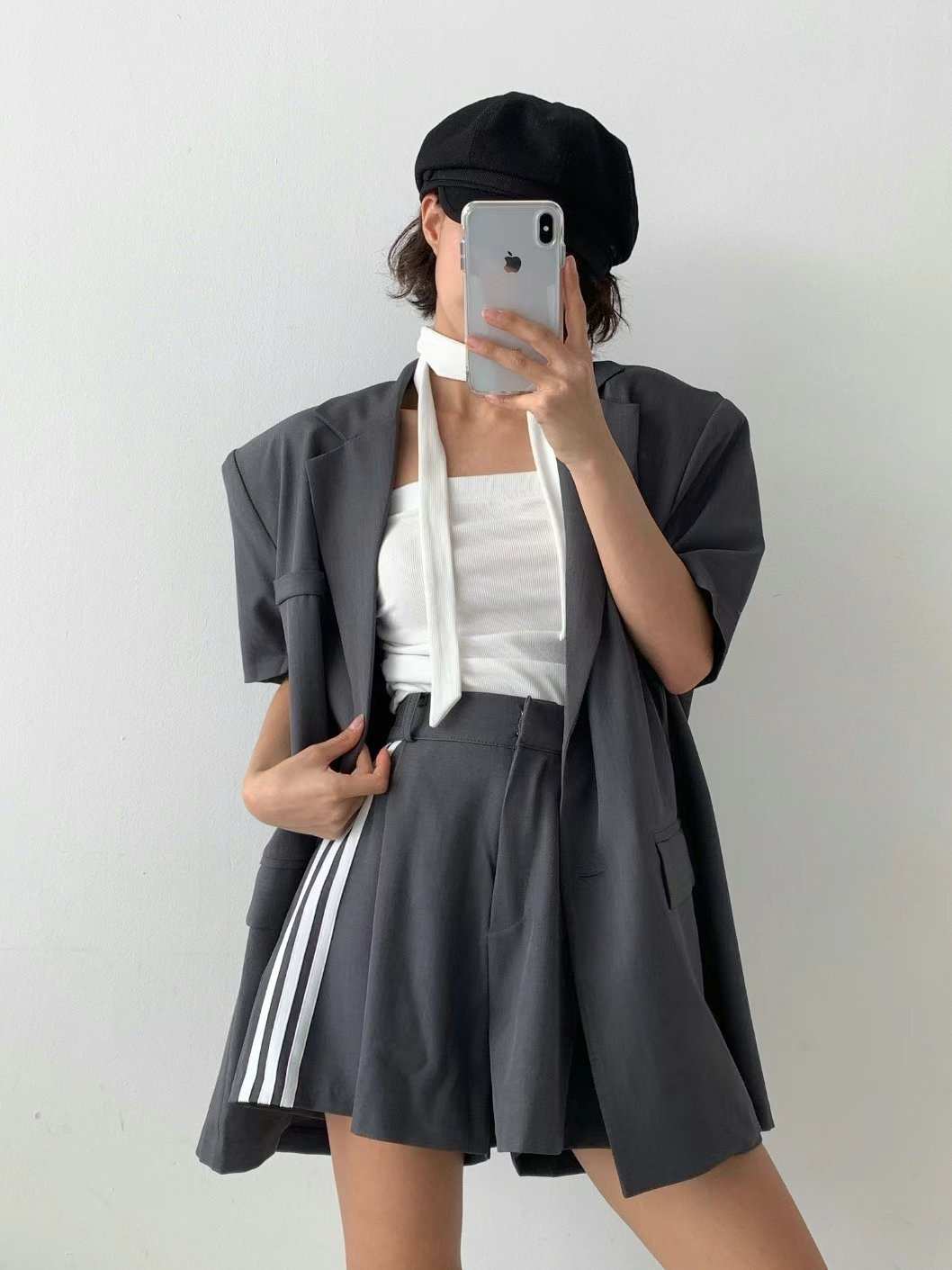 CELEB-셀럽-T東大門實拍女裝新品25春夏熱賣職業推薦短褲CELEB-T短褲