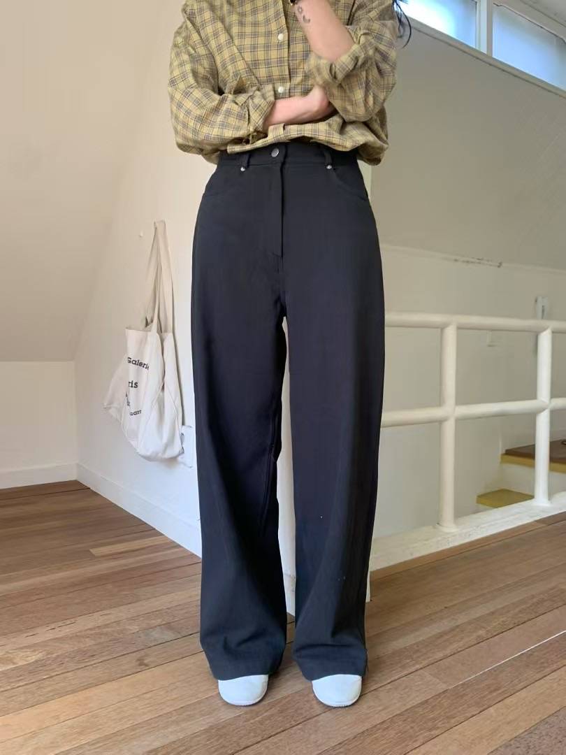 FEVER韓國㊣直郵東大門代購女裝新款25春夏人氣熱賣時尚休閑褲FEVER休閑褲