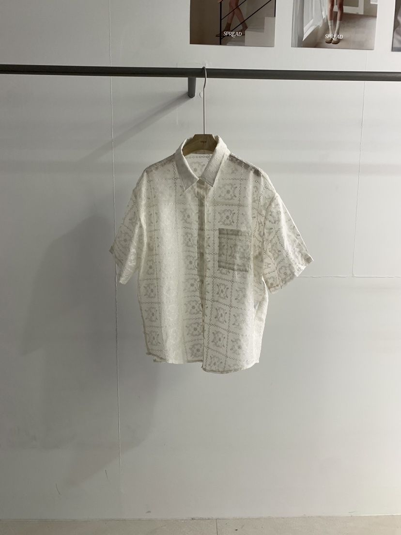 SPREAD東大門實拍女裝新款真品熱賣時尚25春夏職業襯衫蕾絲衫SPREAD襯衫/蕾絲衫