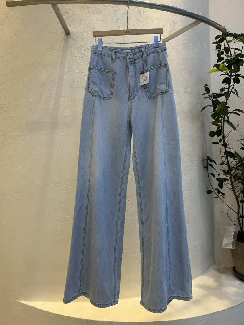 RIAH韓國代購女裝新款職業推薦真品25春夏時尚人氣熱賣牛仔褲RIAH牛仔褲