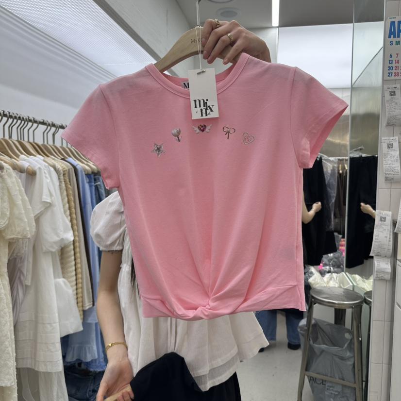 MIXXIN韓國㊣直郵東大門代購女裝新款推薦時尚休閑人氣熱賣T恤MIXXINT恤