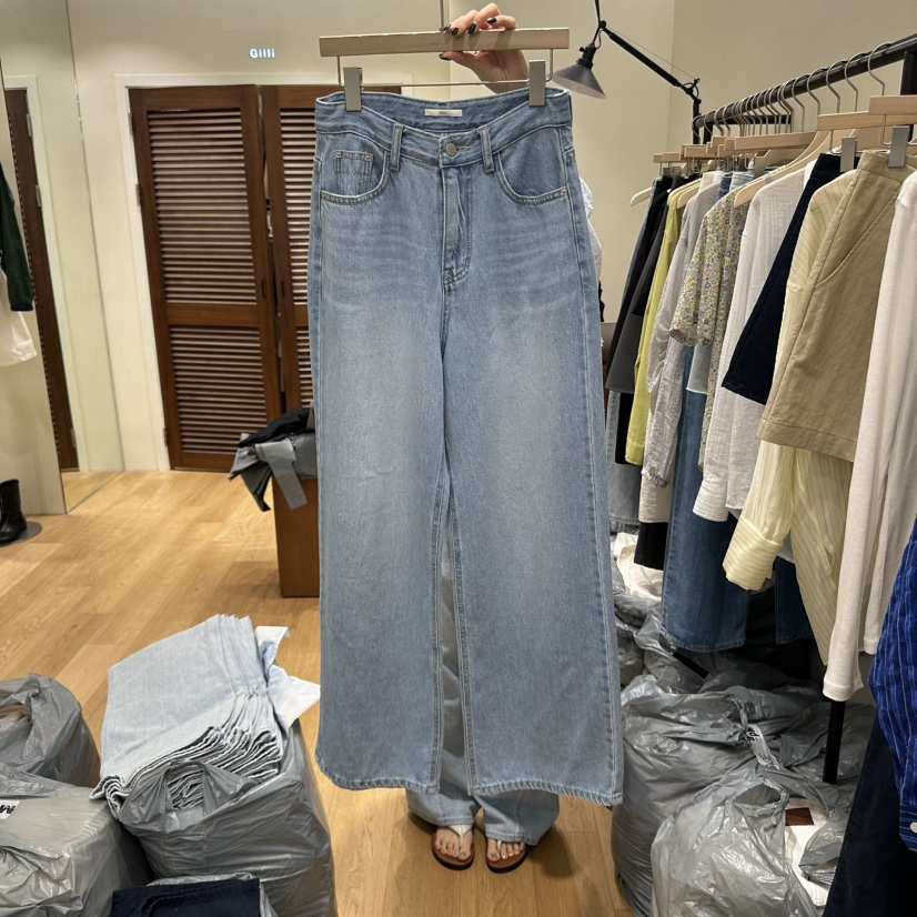 GILLI韓國直郵女裝新品推薦職業真品25春夏休閑時尚牛仔褲天絲GILLI牛仔褲