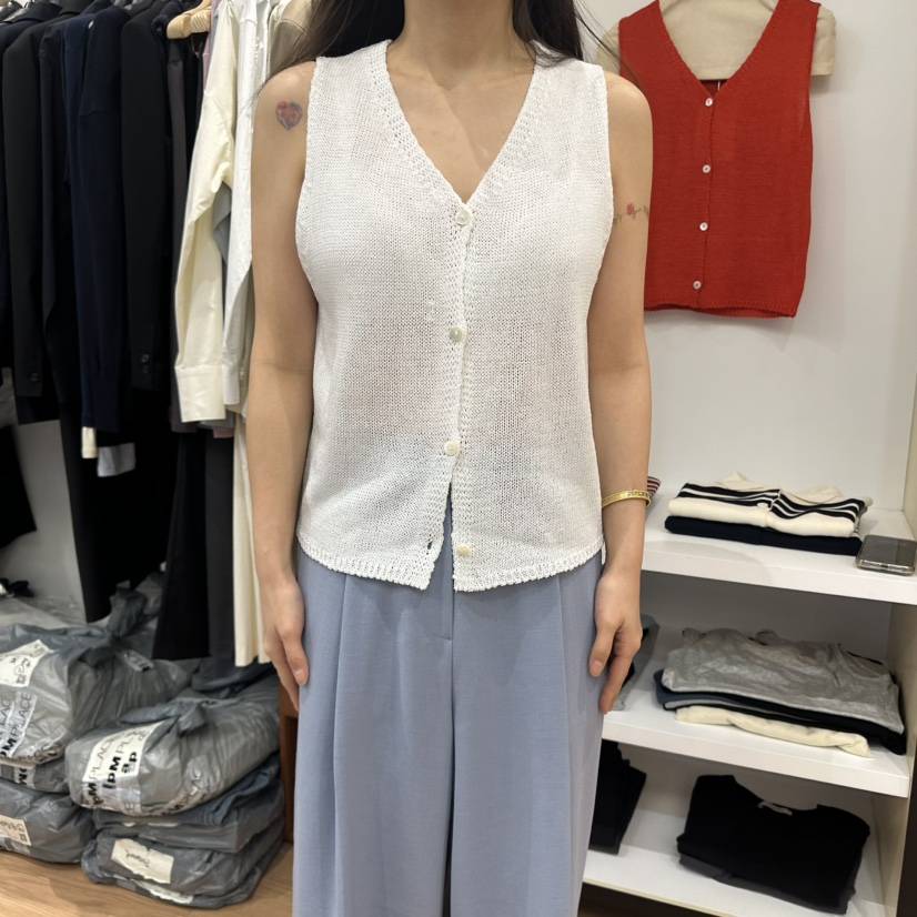 MUYBIEN東大門代購女裝新品時尚推薦真品25春夏職業人氣馬甲MUYBIEN馬甲