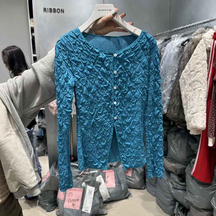 RIBBON東大門實拍女士新款真品熱賣25春夏職業人氣夾克開衫RIBBON夾克