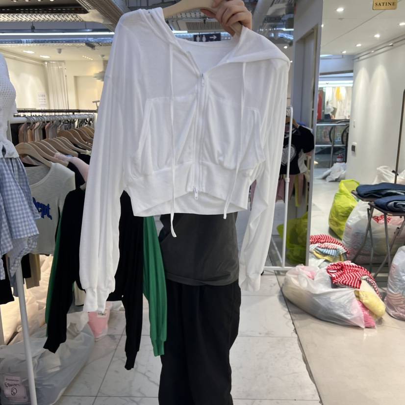 SAGE BRUSH東大門代購女士新品時尚25春夏休閑長袖T恤連帽衫SAGE BRUSH長袖T恤