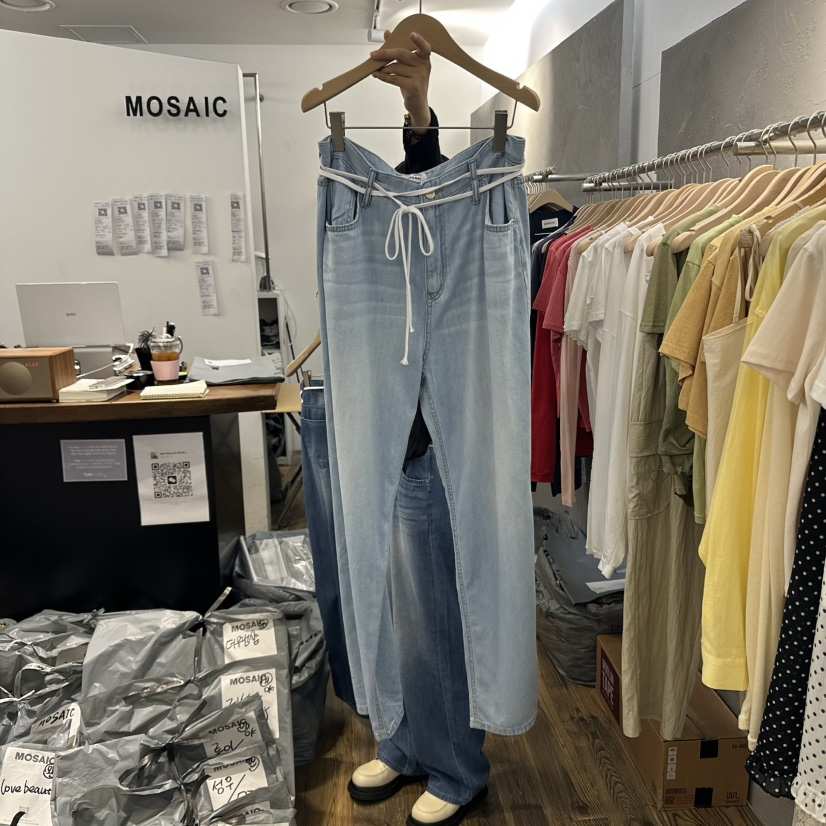 MOSAIC韓國直郵女士新品休閑職業熱賣人氣時尚真品推薦牛仔褲MOSAIC牛仔褲