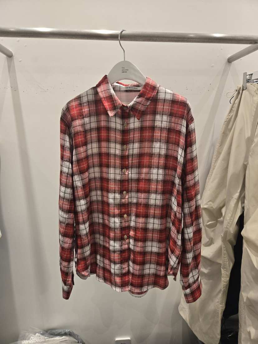 THE SECOND GROW東大門代購女士新品熱賣時尚襯衫蕾絲衫格紋THE SECOND GROW襯衫/蕾絲衫