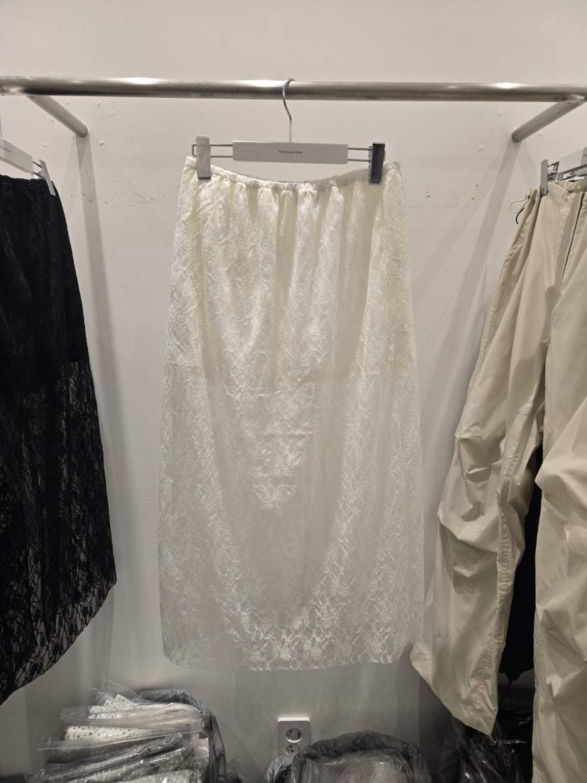 THE SECOND GROW東大門直郵女士新品25春夏人氣休閑長裙蕾絲THE SECOND GROW長裙
