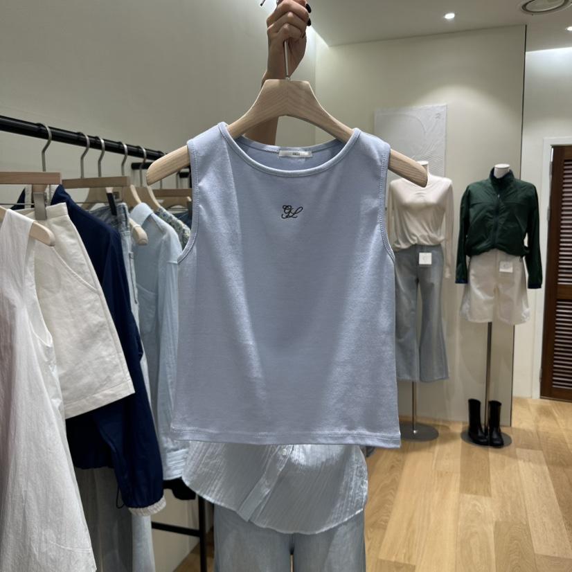 GILLI東大門直郵女士新品25春夏熱賣人氣真品推薦吊帶背心刺繡GILLI吊帶/背心