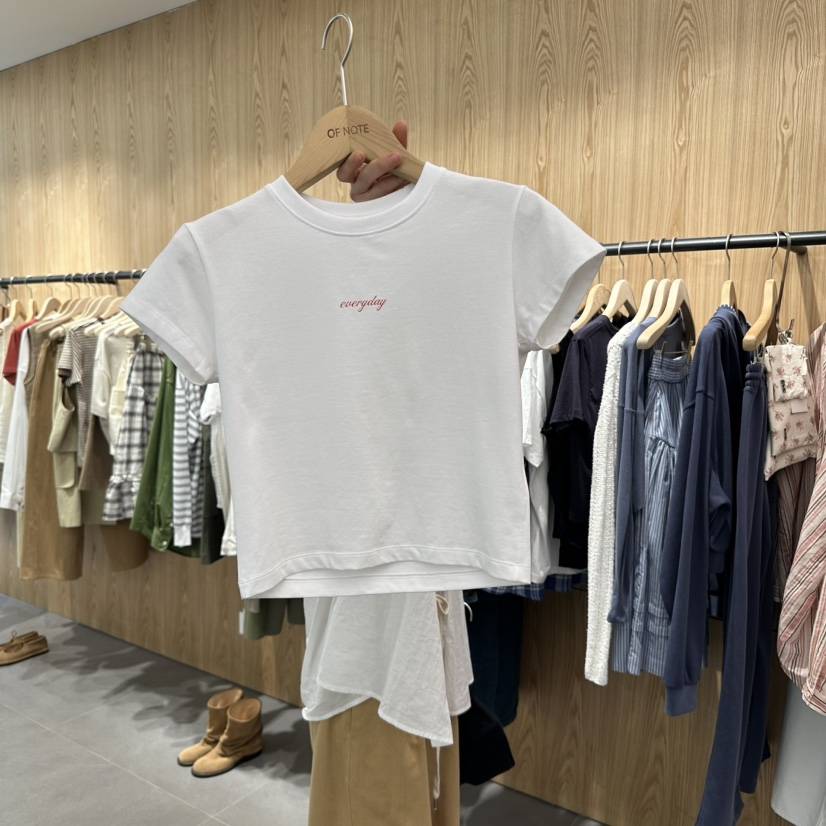 STAYFELT/OF NOTE韓國代購女裝新品人氣職業25春夏真品T恤OF NOTE/STAYFELTT恤