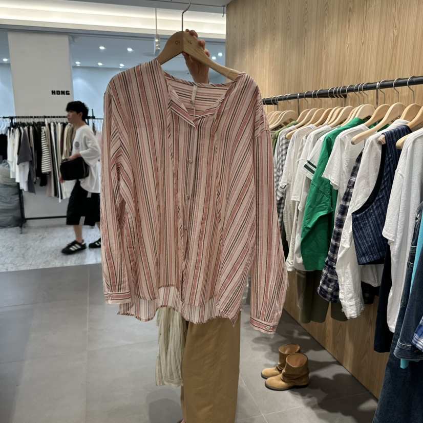 STAYFELT/OF NOTE韓國直郵女裝新品職業襯衫蕾絲衫不含內搭天然亞麻OF NOTE/STAYFELT襯衫/蕾絲衫