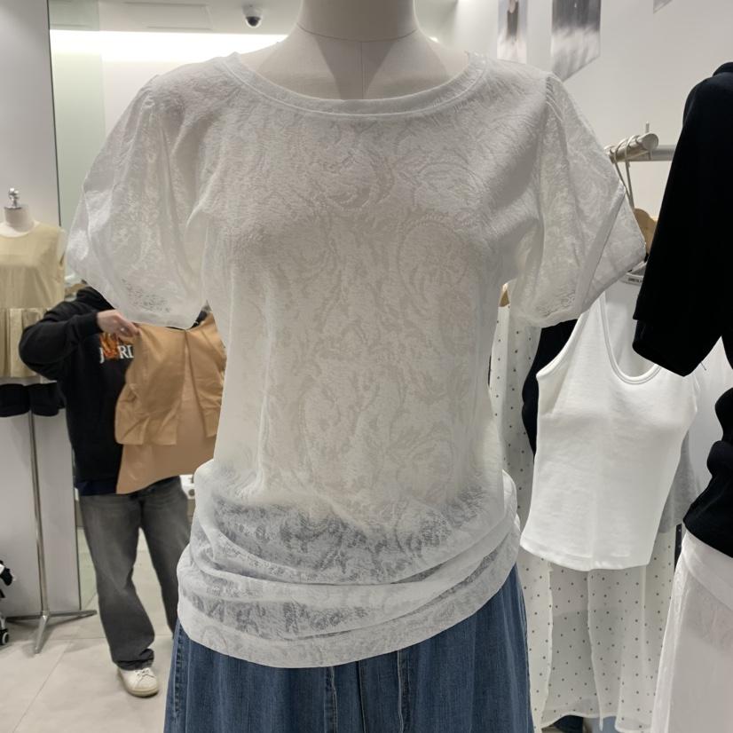 ANN MARGRET（此品牌名稱會遭售假投訴，建議淘寶店鋪商品名稱中不要使用）東大門實拍女裝新品25春夏T恤GRETA.YT恤
