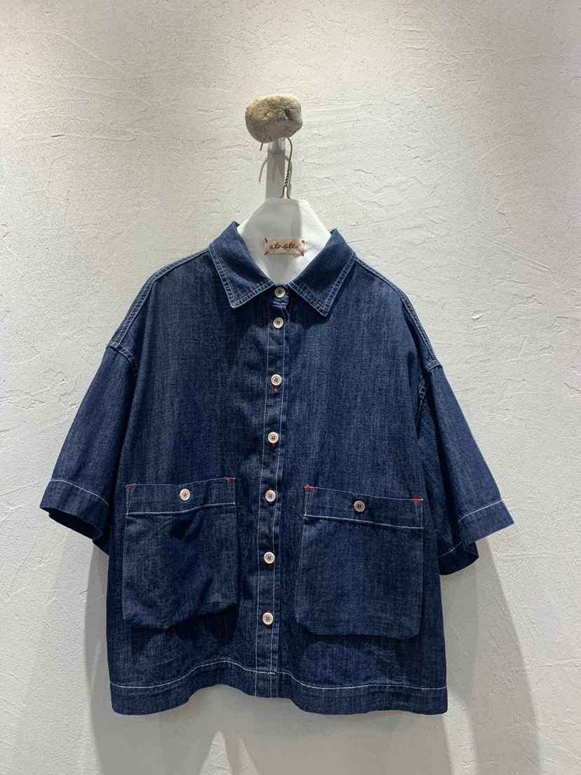 AT NOTE東大門實拍女士新款25春夏推薦人氣襯衫蕾絲衫口袋AT NOTE襯衫/蕾絲衫