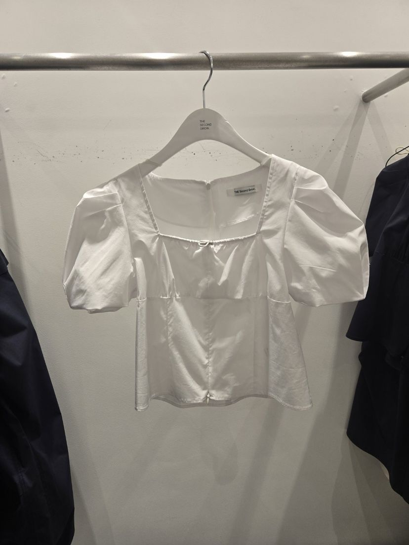 THE SECOND GROW東大門代購女裝新品休閑人氣襯衫蕾絲衫褶皺THE SECOND GROW襯衫/蕾絲衫
