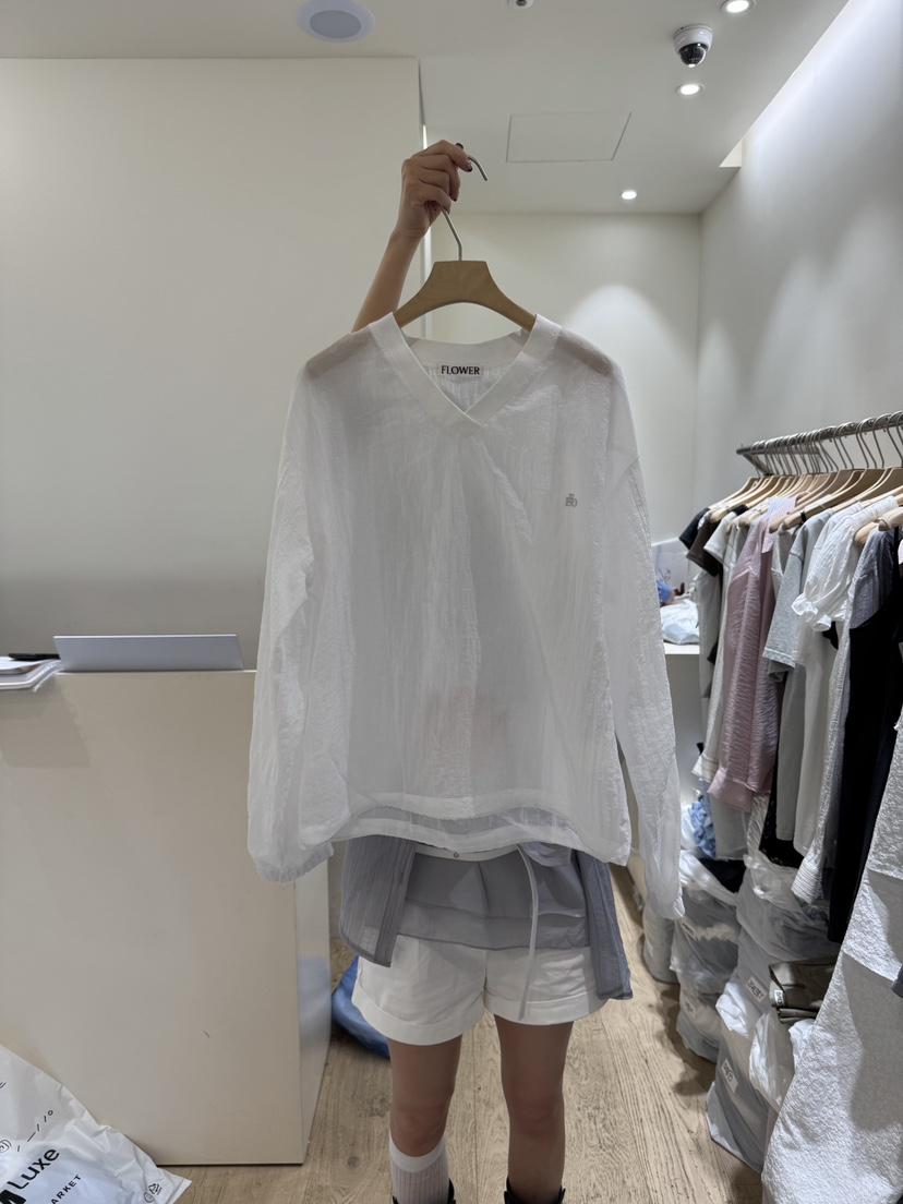 FLOWER-L東大門實拍女士新品休閑25春夏真品熱賣人氣長袖T恤FLOWER長袖T恤