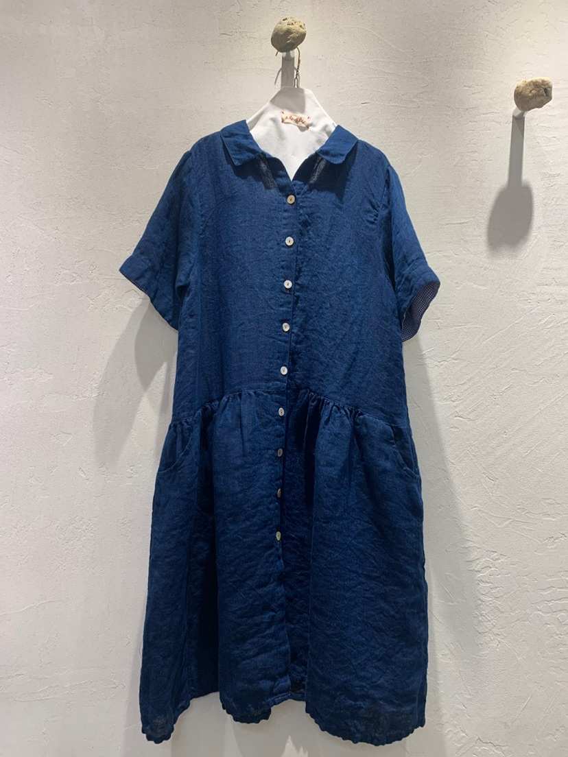 AT NOTE東大門直郵女士新款時尚真品職業休閑推薦連衣裙亞麻AT NOTE連衣裙