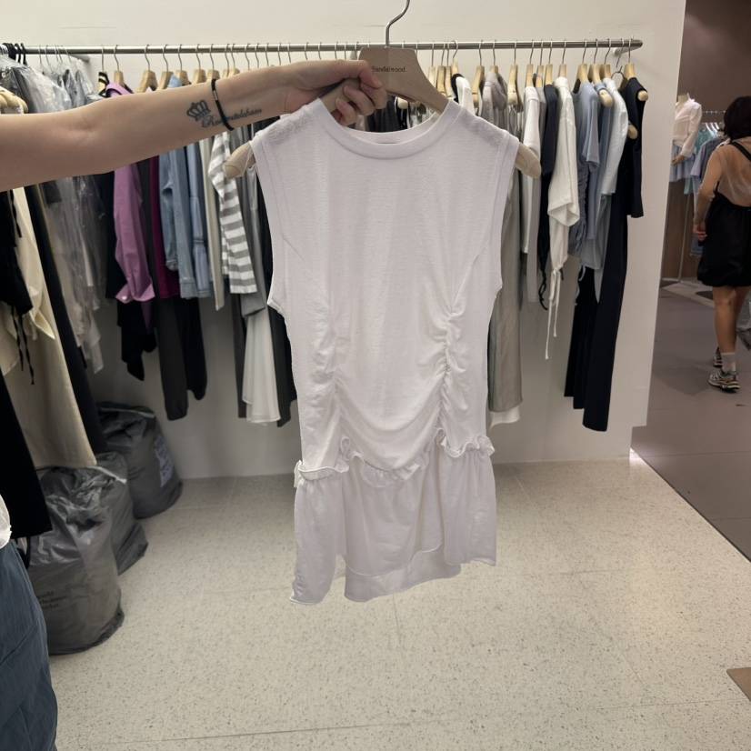 SANDALWOOD韓國直郵女士新品25春夏職業休閑真品吊帶背心亞麻SANDALWOOD吊帶/背心