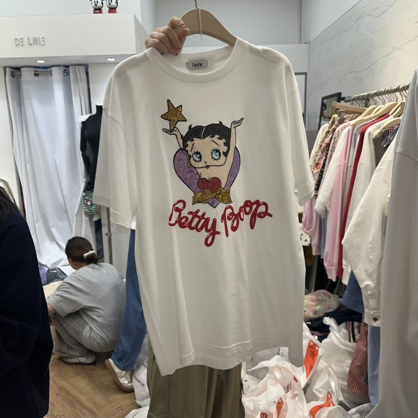 DE LINE東大門代購女裝新品推薦時尚職業真品熱賣25春夏T恤DE LINET恤
