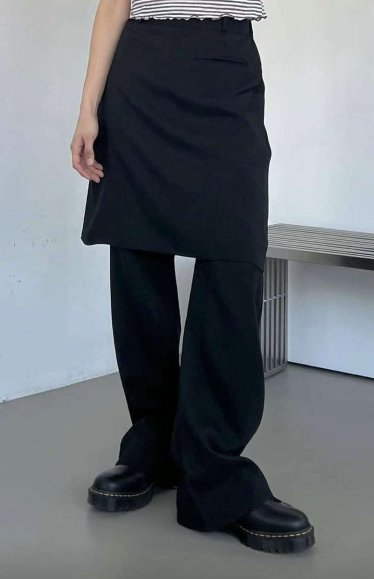 ASKHAKI韓國直郵女裝新款25春夏推薦休閑人氣熱賣裙褲假兩件ASKHAKI裙褲