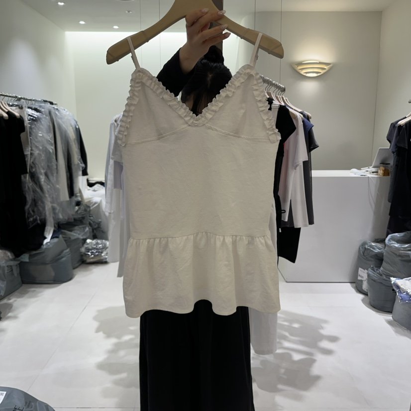 AVECNOUS韓國直郵㊣女裝新品25春夏人氣休閑時尚連衣裙荷葉邊AVECNOUS連衣裙