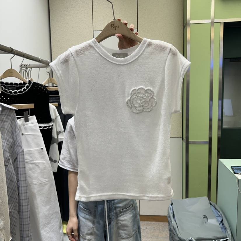 REIZ韓國直郵女裝新品熱賣推薦25春夏人氣時尚休閑真品職業T恤REIZT恤