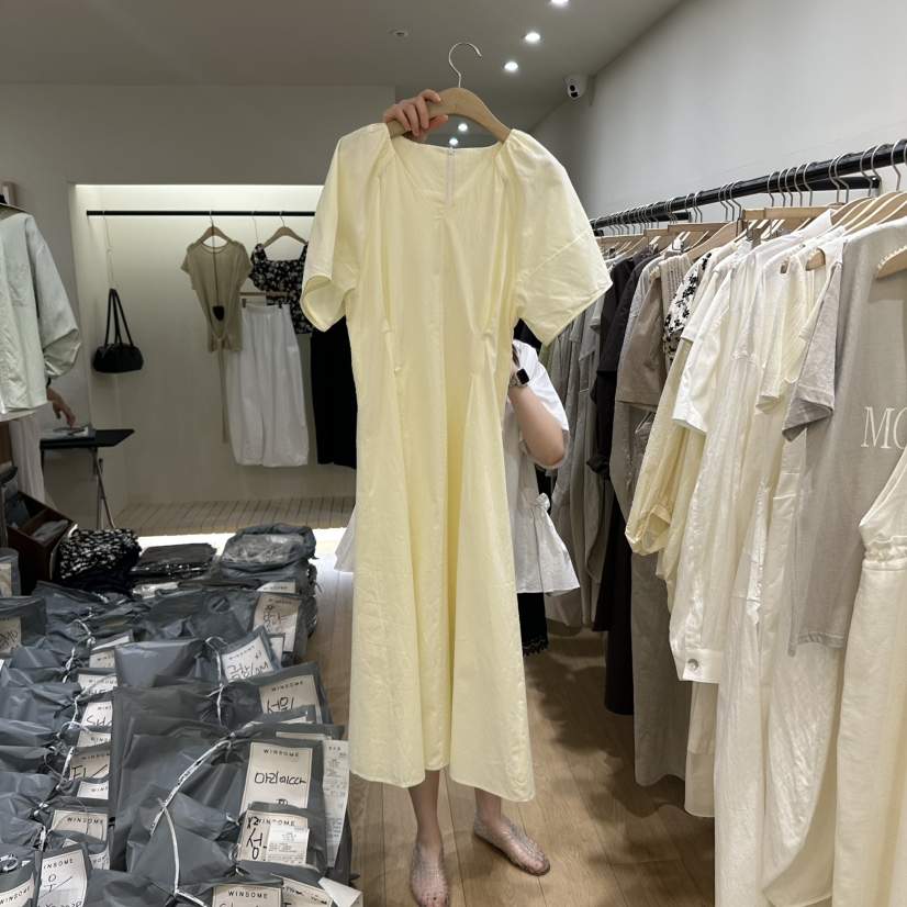 WINSOME韓國直郵女裝新款熱賣職業推薦25春夏真品休閑連衣裙WINSOME連衣裙