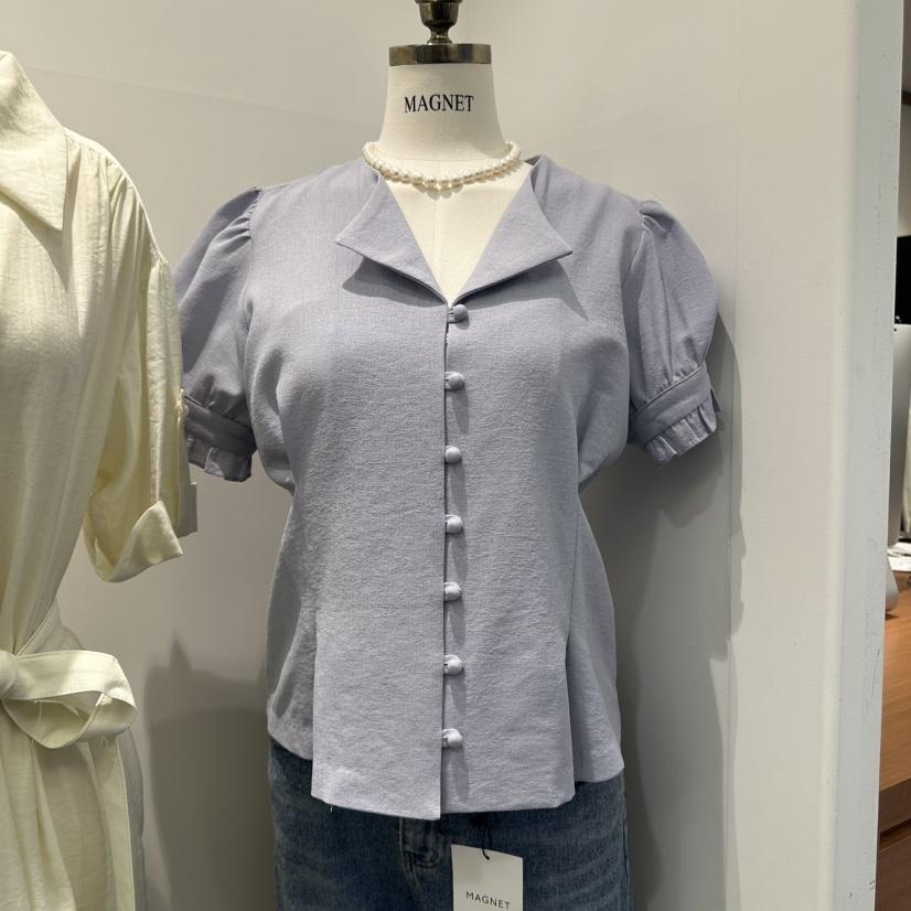M.G.N韓國代購女士新品熱賣推薦25春夏休閑職業襯衫蕾絲衫MAGNET襯衫/蕾絲衫