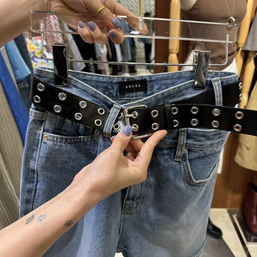 AMOUR東大門實拍女裝新品時尚真品休閑25春夏推薦熱賣職業腰帶AMOUR腰帶