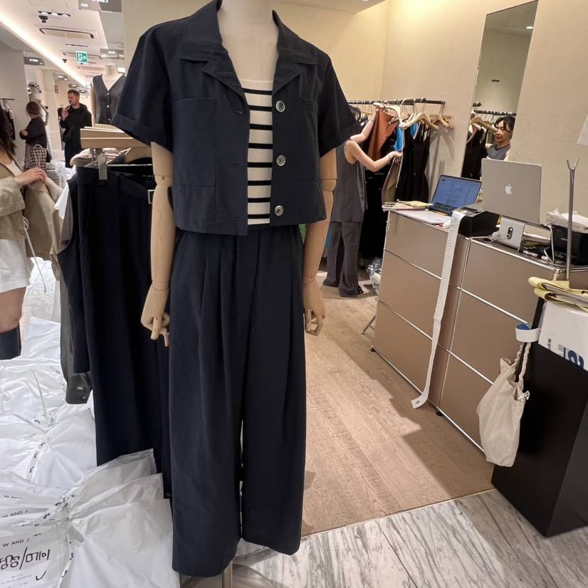 W AND J韓國代購女裝新款真品25春夏休閑熱賣職業推薦套裝W AND J套裝