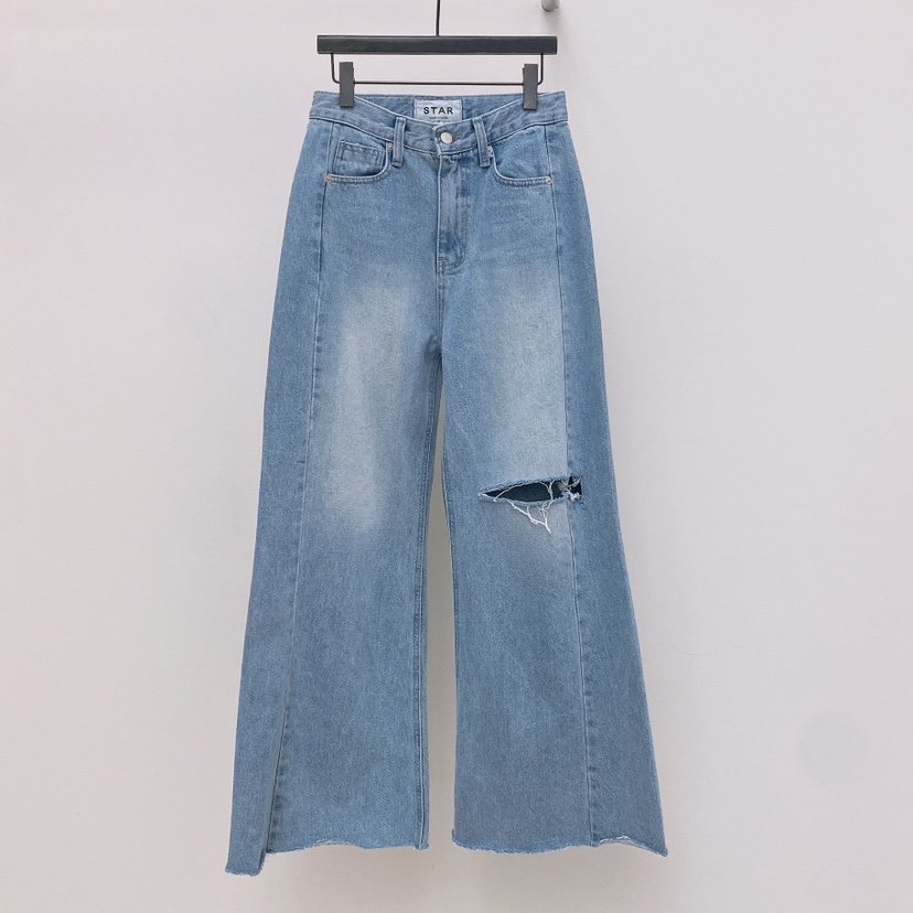LONE STAR東大門實拍女裝新品真品人氣熱賣25春夏牛仔褲破洞LONE STAR牛仔褲