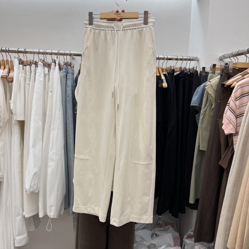 DRESS ROOM東大門代購女裝新品人氣推薦休閑25春夏休閑褲刺繡DRESS ROOM休閑褲