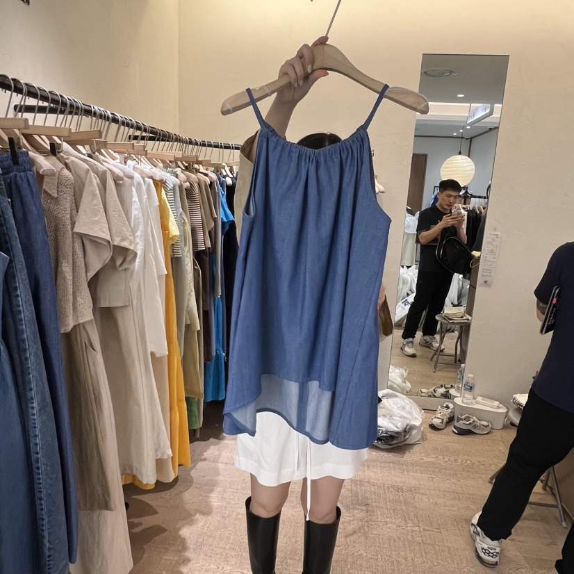 W AND J東大門直郵女裝新款25春夏熱賣時尚職業人氣吊帶背心W AND J吊帶/背心