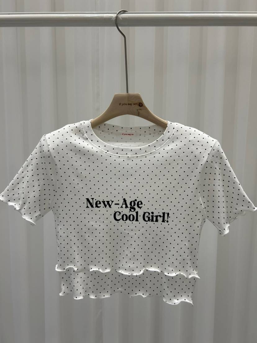 IF YOU SAY SO東大門直郵女裝新款真品25春夏職業時尚T恤IF YOU SAY SOT恤
