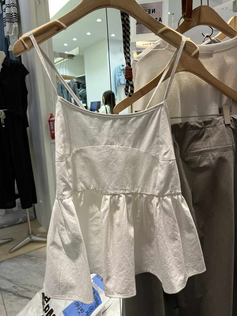 EL BOSQUE東大門實拍女士新品休閑時尚真品25春夏吊帶背心EL BOSQUE吊帶/背心