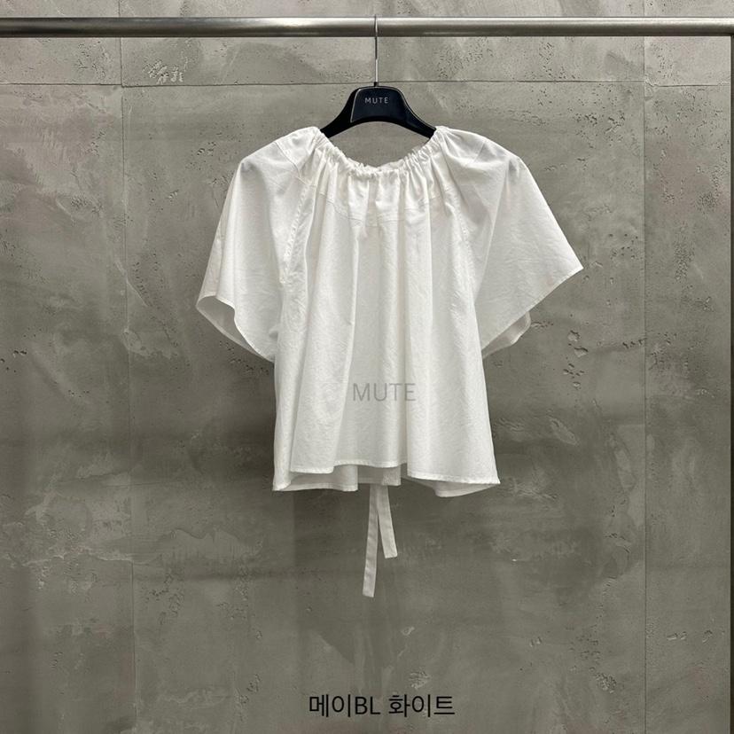MUTE-P東大門代購女裝新品人氣休閑25春夏職業熱賣襯衫蕾絲衫MUTE襯衫/蕾絲衫