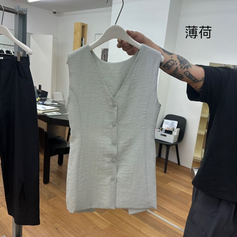 MYNAMEIS韓國直郵女裝新品25春夏職業休閑熱賣推薦人氣馬甲MYNAMEIS馬甲