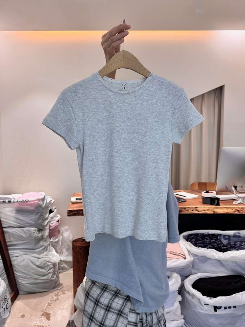 FRIC韓國代購女裝新款休閑熱賣25春夏時尚人氣職業真品推薦T恤FRICT恤
