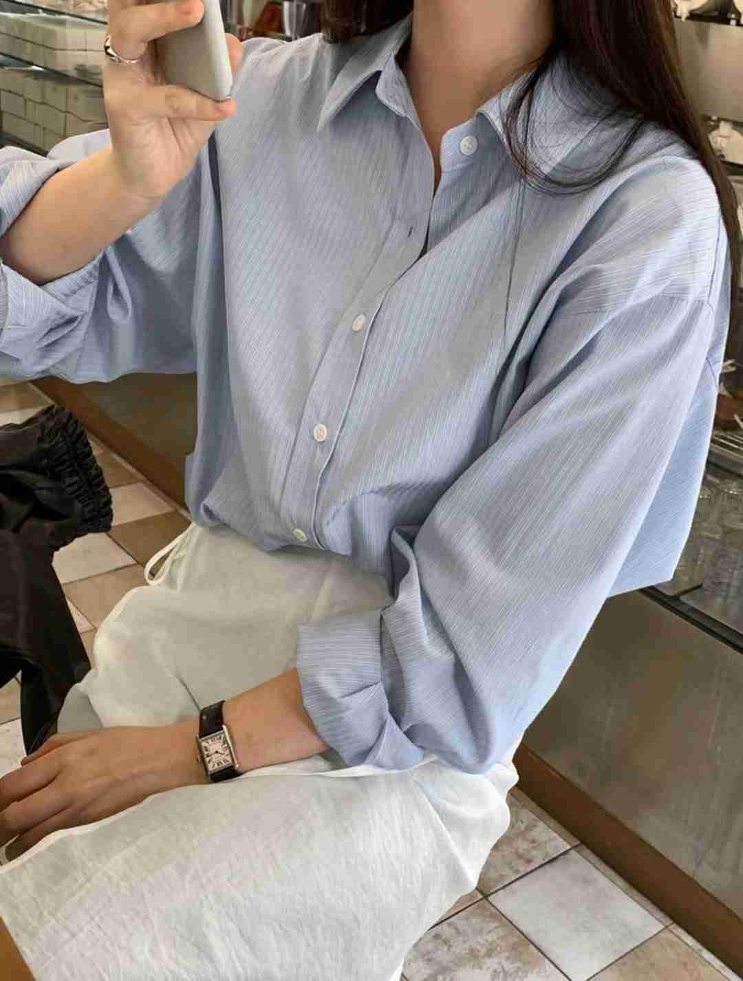 ORORA韓國直郵㊣女裝新品時尚人氣熱賣推薦25春夏襯衫蕾絲衫ORORA襯衫/蕾絲衫
