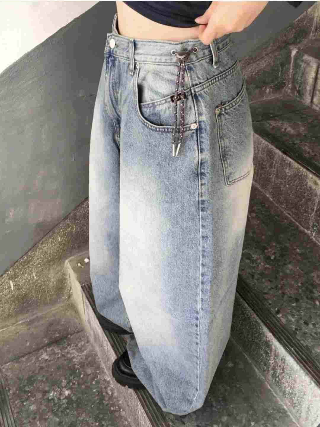 OOT韓國直郵㊣女裝新品人氣時尚休閑熱賣推薦25春夏牛仔褲OOT牛仔褲