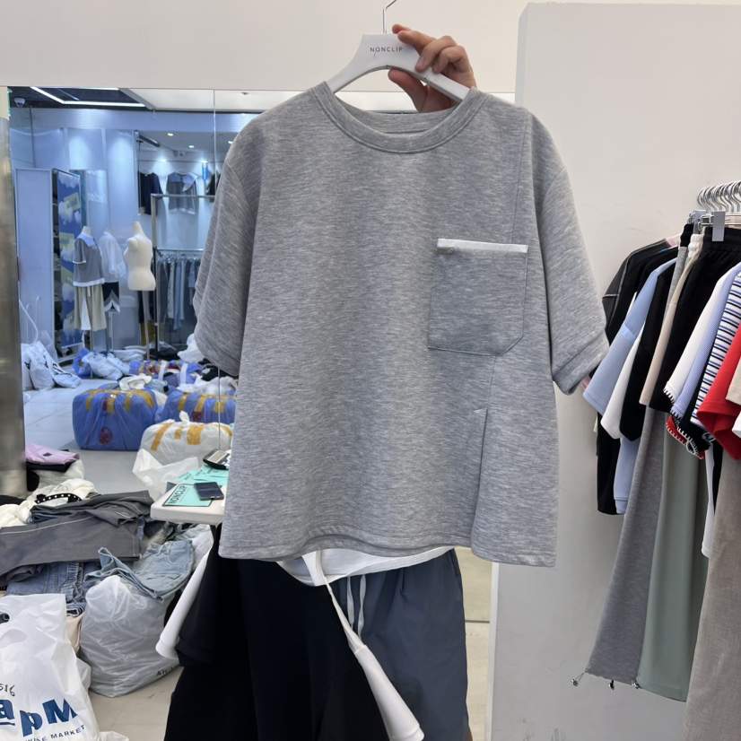 NON CLIP直郵韓國代購㊣女裝新品人氣熱賣25春夏休閑時尚T恤NON CLIPT恤