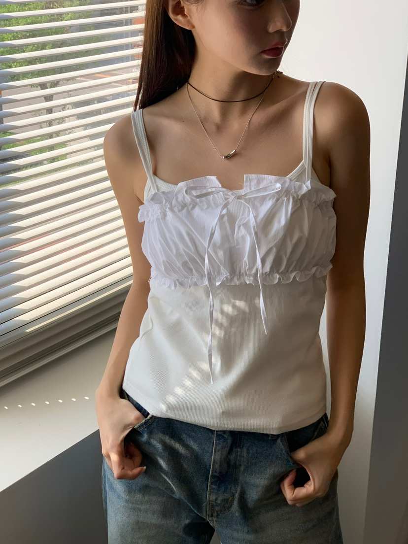 BIENBIEN直郵韓國代購㊣女裝新款25春夏人氣熱賣休閑吊帶背心ir bien-P吊帶/背心