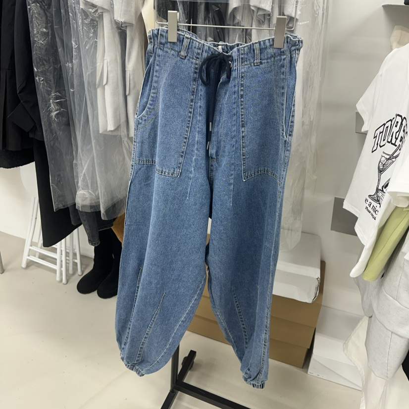 TOPDRESSING韓國㊣直郵東大門代購女裝新款人氣休閑熱賣牛仔褲TOPDRESSING牛仔褲