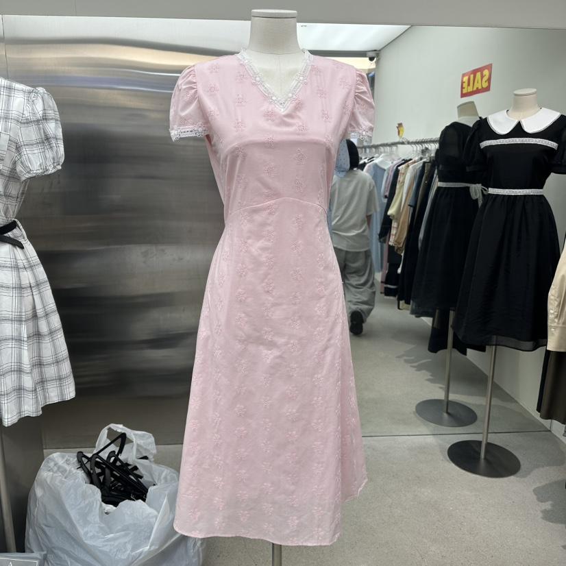 ANNA VERRY-P韓國㊣直郵東大門代購女裝新款25春夏連衣裙刺繡蕾絲ANNA VERRY/BELIEVE連衣裙