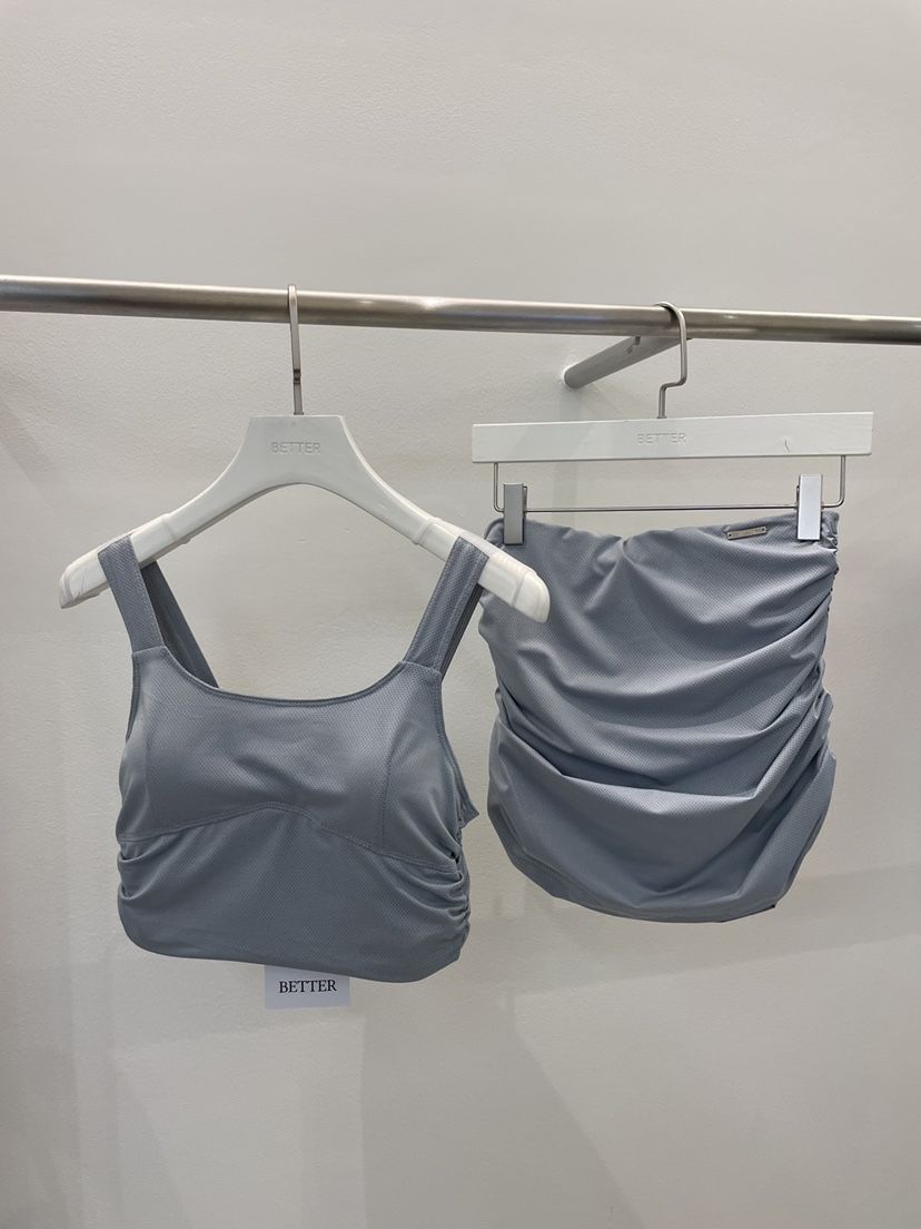 BETTER直郵韓國代購㊣女裝新品推薦時尚人氣泳裝兩件套透明BETTER泳裝