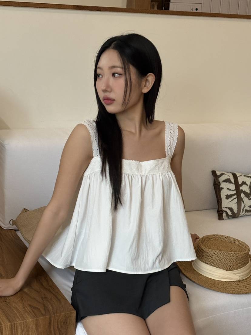 DOUZE韓國代購女裝新款時尚熱賣職業休閑人氣推薦25春夏吊帶背心DOUZE吊帶/背心