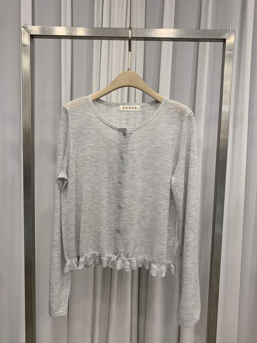 DARAK東大門直郵女裝新品人氣時尚熱賣休閑長袖T恤荷葉邊開衫DARAK長袖T恤