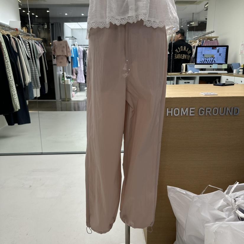 HOME GROUND東大門實拍女士新品人氣25春夏休閑休閑褲流蘇HOME GROUND休閑褲
