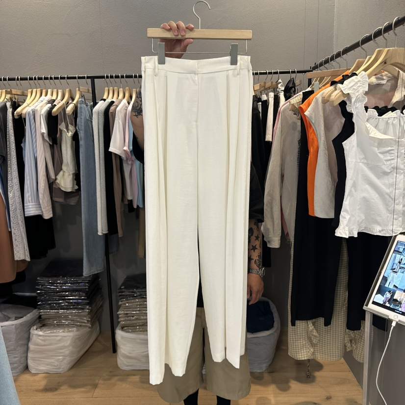 FLAMME TOIT韓國直郵㊣東大門實拍女裝新品熱賣25春夏休閑褲FLAMME TOIT休閑褲