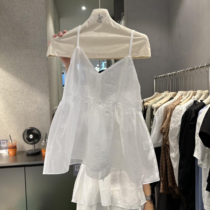 AMOEBA東大門代購女士新品職業休閑時尚推薦熱賣25春夏吊帶背心AMOEBA吊帶/背心