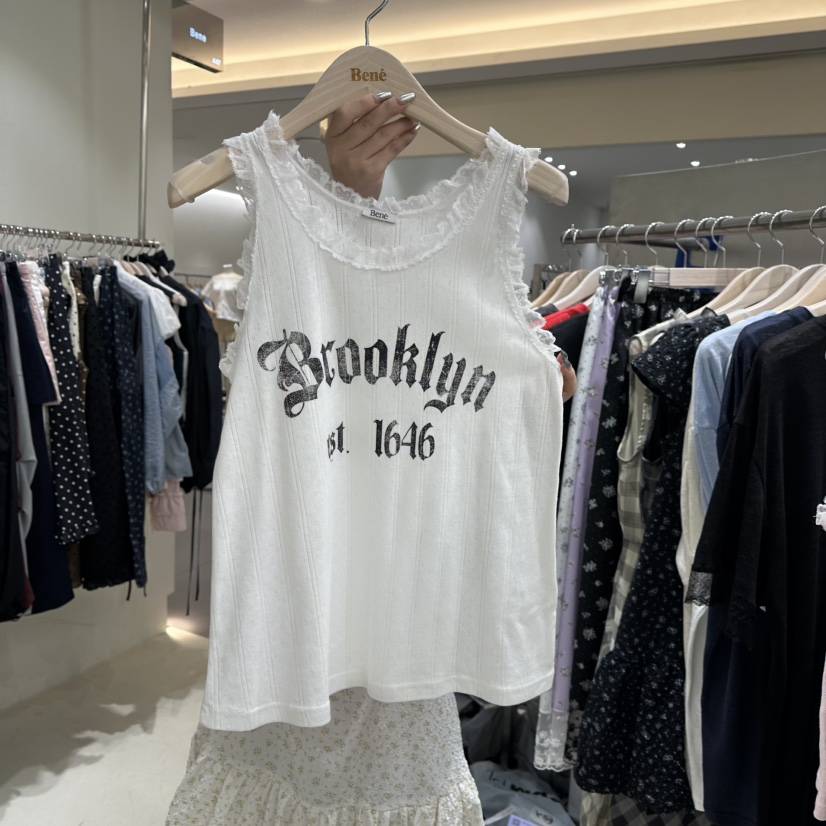 BENE東大門實拍女裝新款時尚真品職業25春夏人氣推薦吊帶背心BENE吊帶/背心